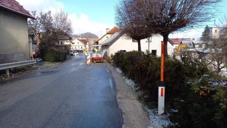 Mirna, rusenje hise na zacetku bodoce obvoznice (1)